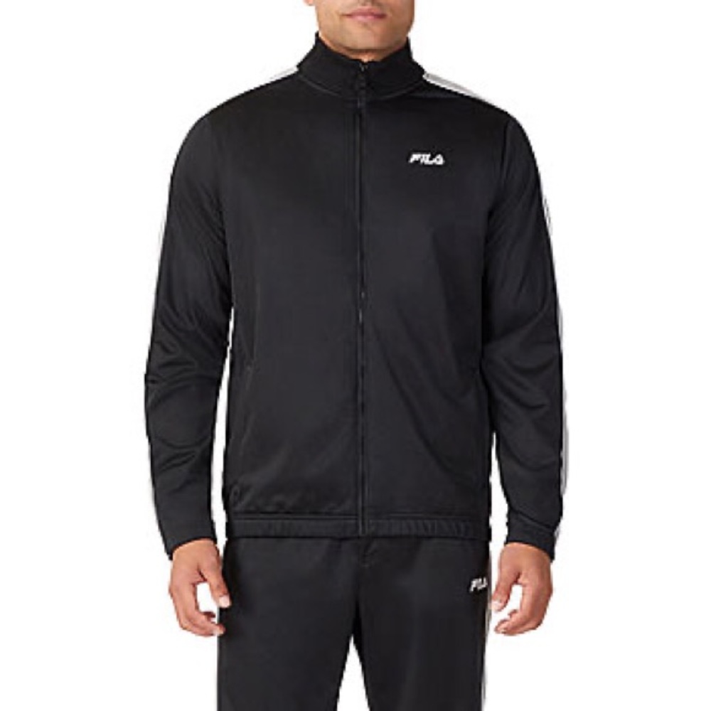Fila Black Lightweight Jacket with Hood - Size Large - Picture 2 of 8